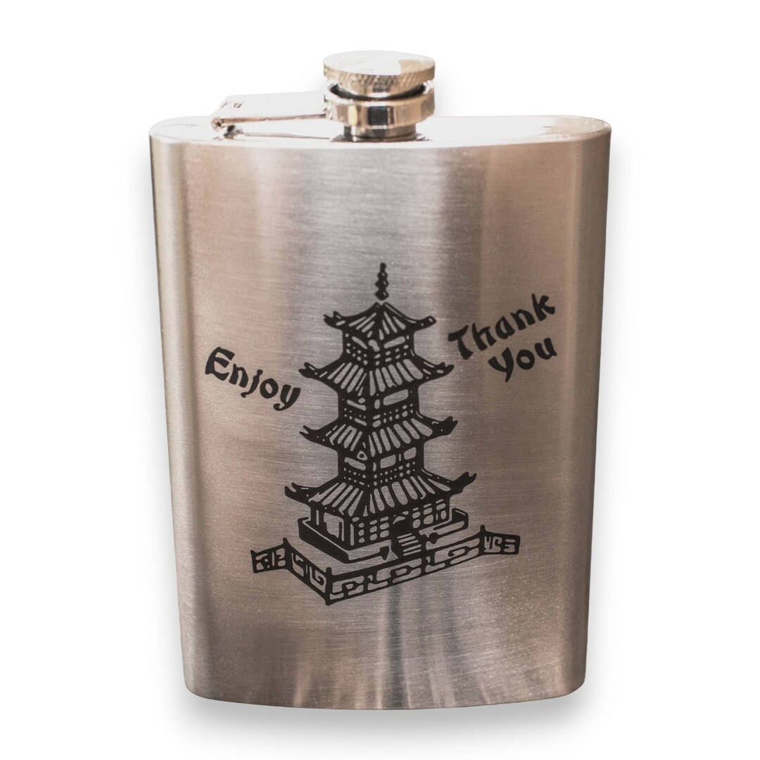 8oz Chinese Take-Out Stainless Steel Flask 8oz Chinese Take-Out Stainless Steel Flask